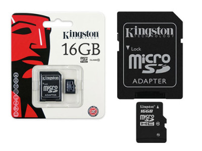 Други Карти памети Карта памет KINGSTON Micro SD 16 GB Class 10